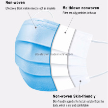 Cheap Blue Disposable Face Mask 3 Ply with Earloops in Stock